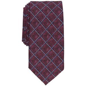 Alfani Men's Wendell Grid Tie,‎ Red, NWT